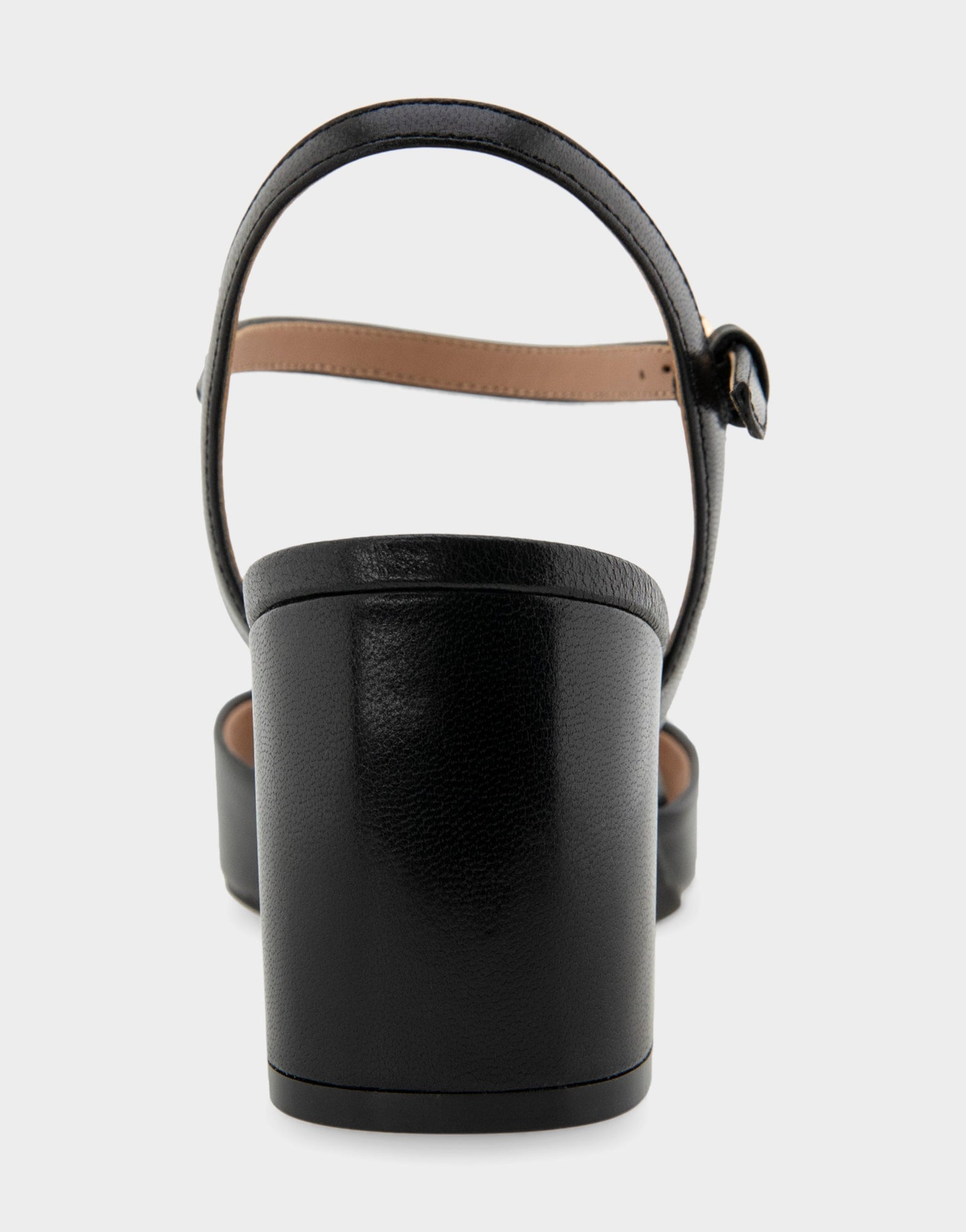 Gerda Sandals | Black Shiny Leather