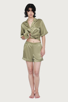 Fine Finishes Short Pyjama | Khaki