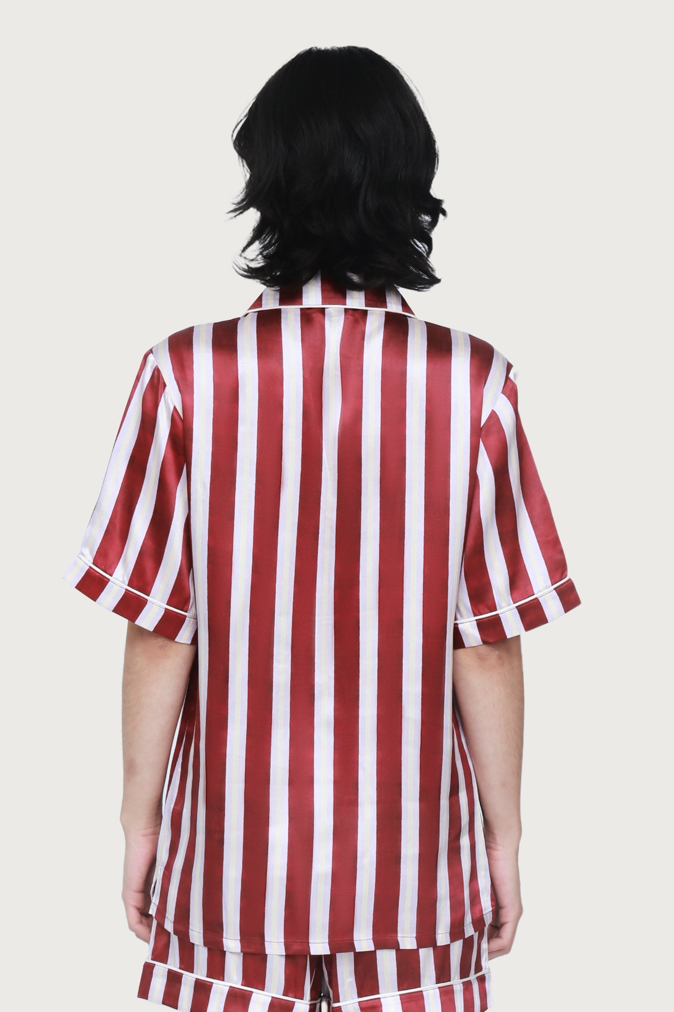 Fine Finishes Short Pajama | Red Stripe