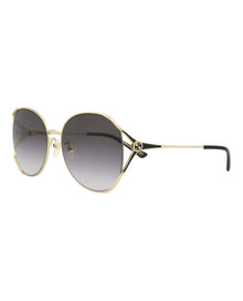 Gucci Round Metal Sunglasses | Gold