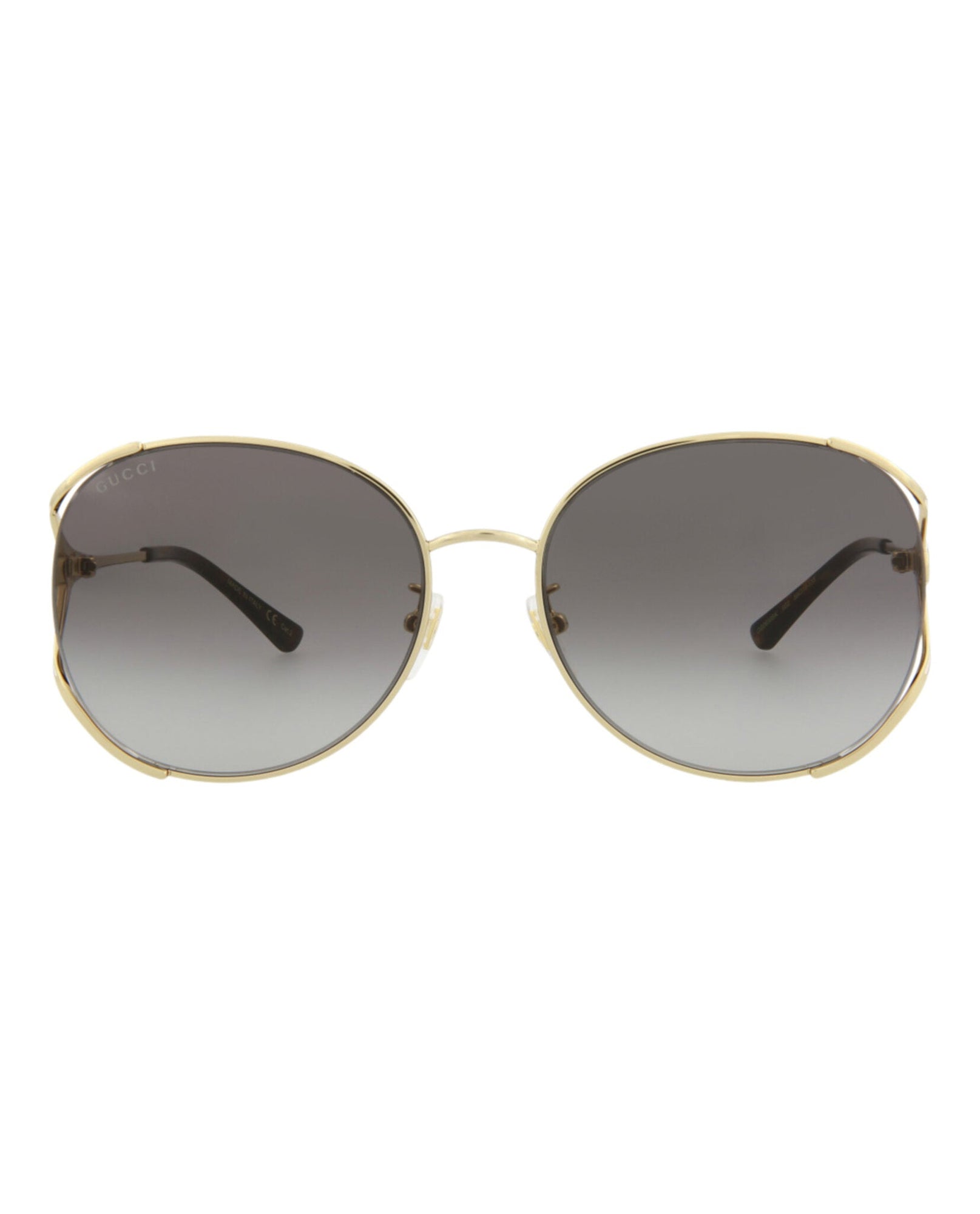 Gucci Round Metal Sunglasses | Gold