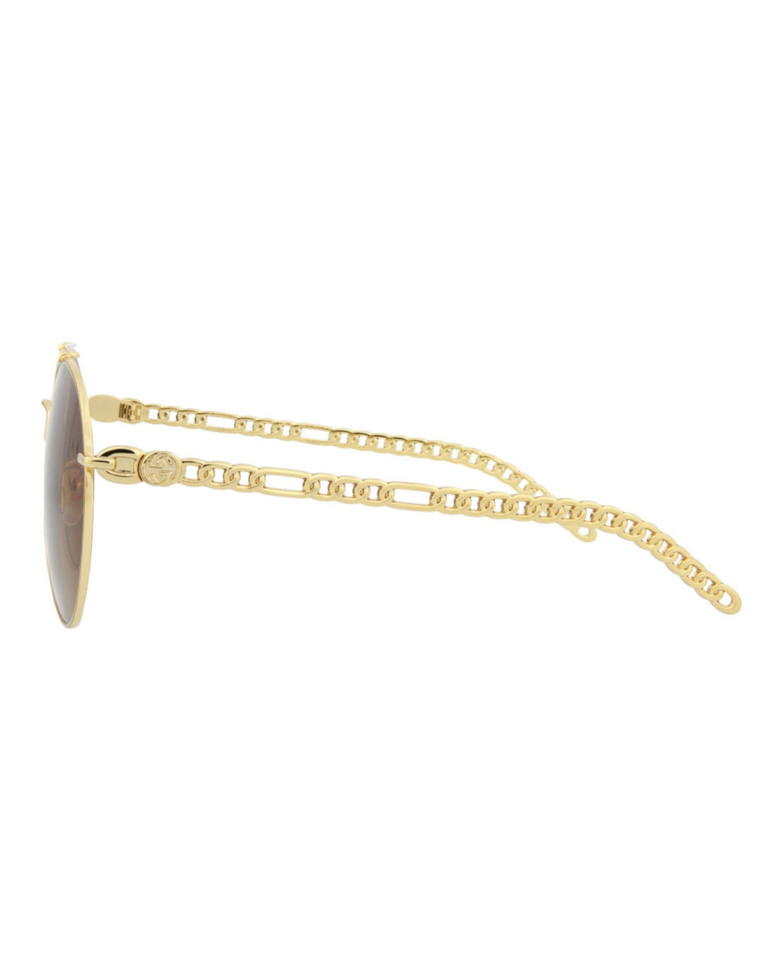 Gucci Aviator  Metal Sunglasses | Gold