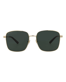 Gucci Square Metal Sunglasses | Gold