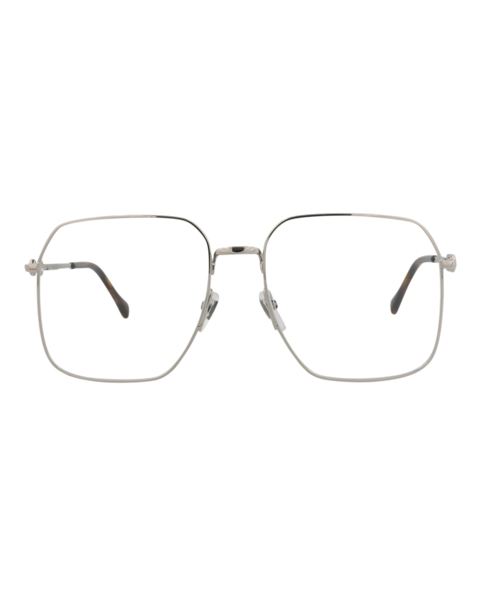 Gucci Square Metal Optical Frames | Silver