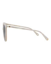 Gucci Round Acetate Sunglasses | White