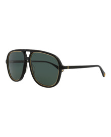 Gucci Aviator Acetate Sunglasses | Black