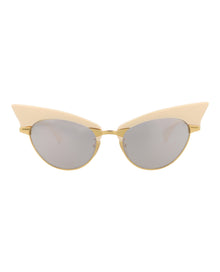 Gucci Cat Eye Metal Sunglasses | Gold