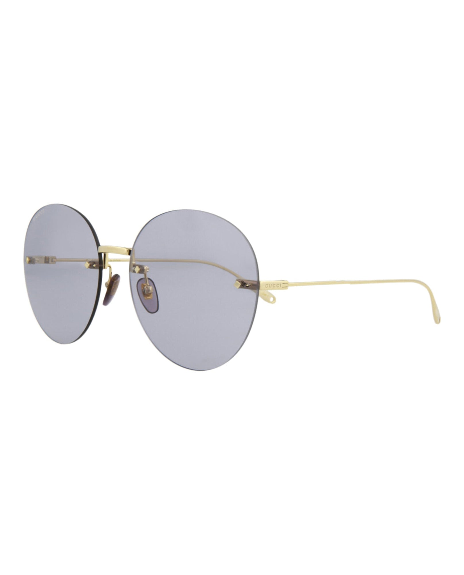 Gucci Round Metal Sunglasses | Gold