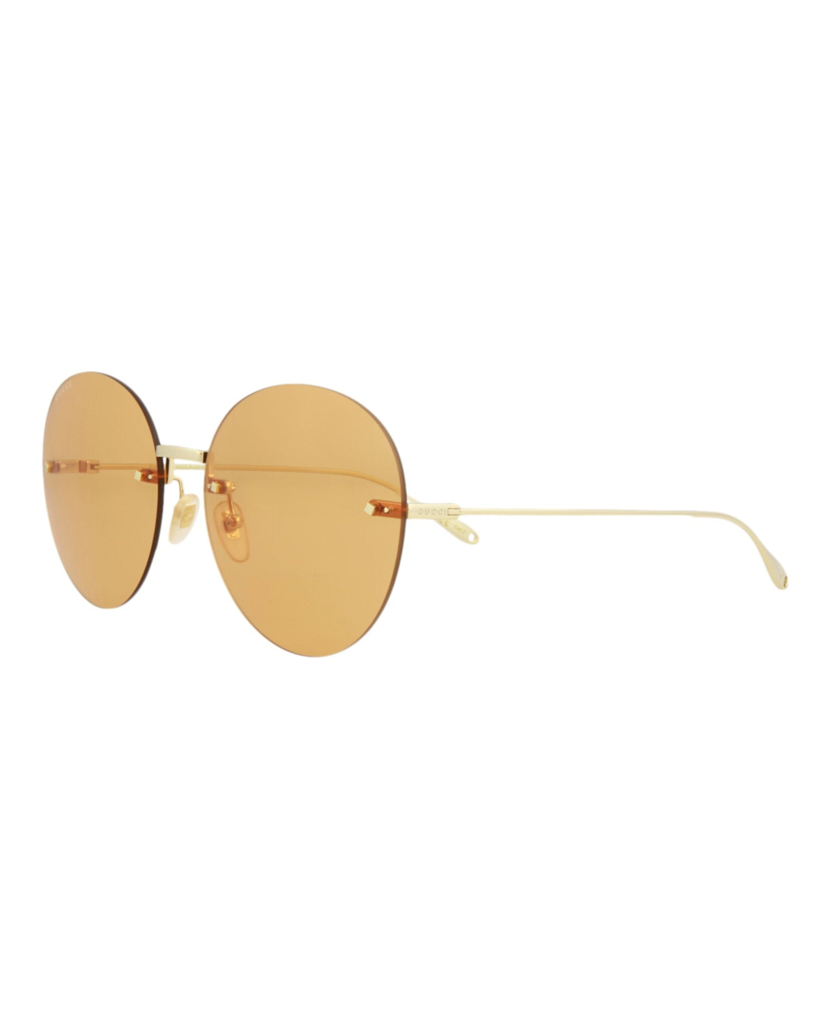 Gucci Round Metal Sunglasses | Gold