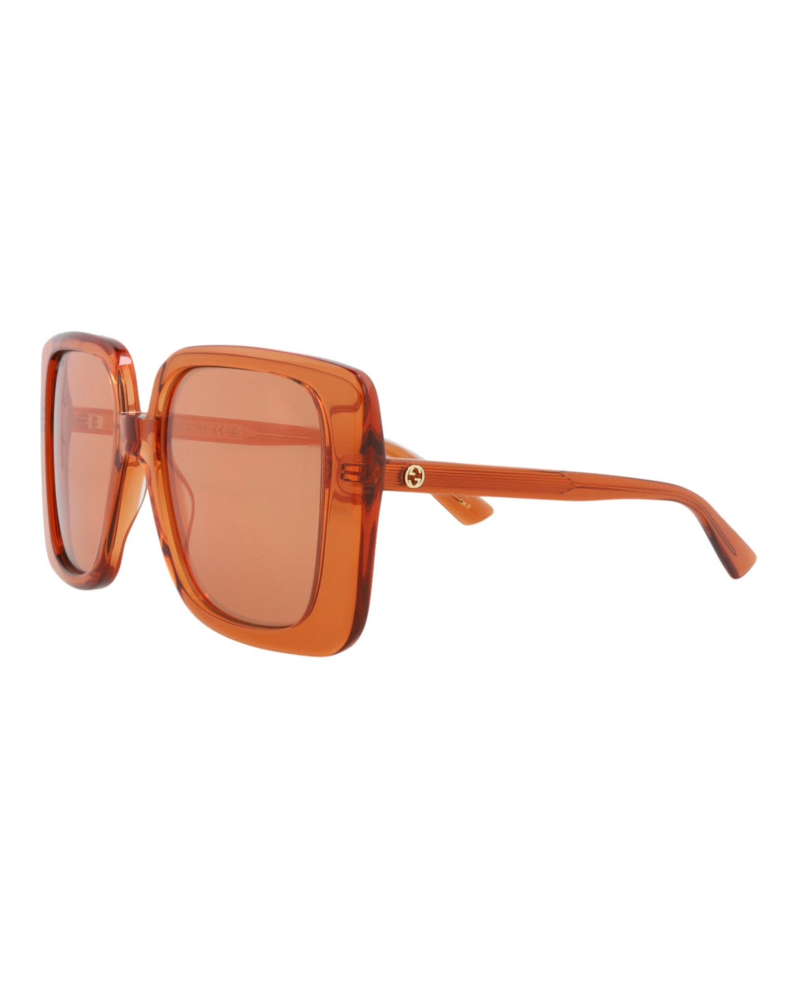 Gucci Square Recycled Acetate Sunglasses | Orange