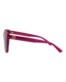 Gucci Round Recycled Acetate Sunglasses | Pink