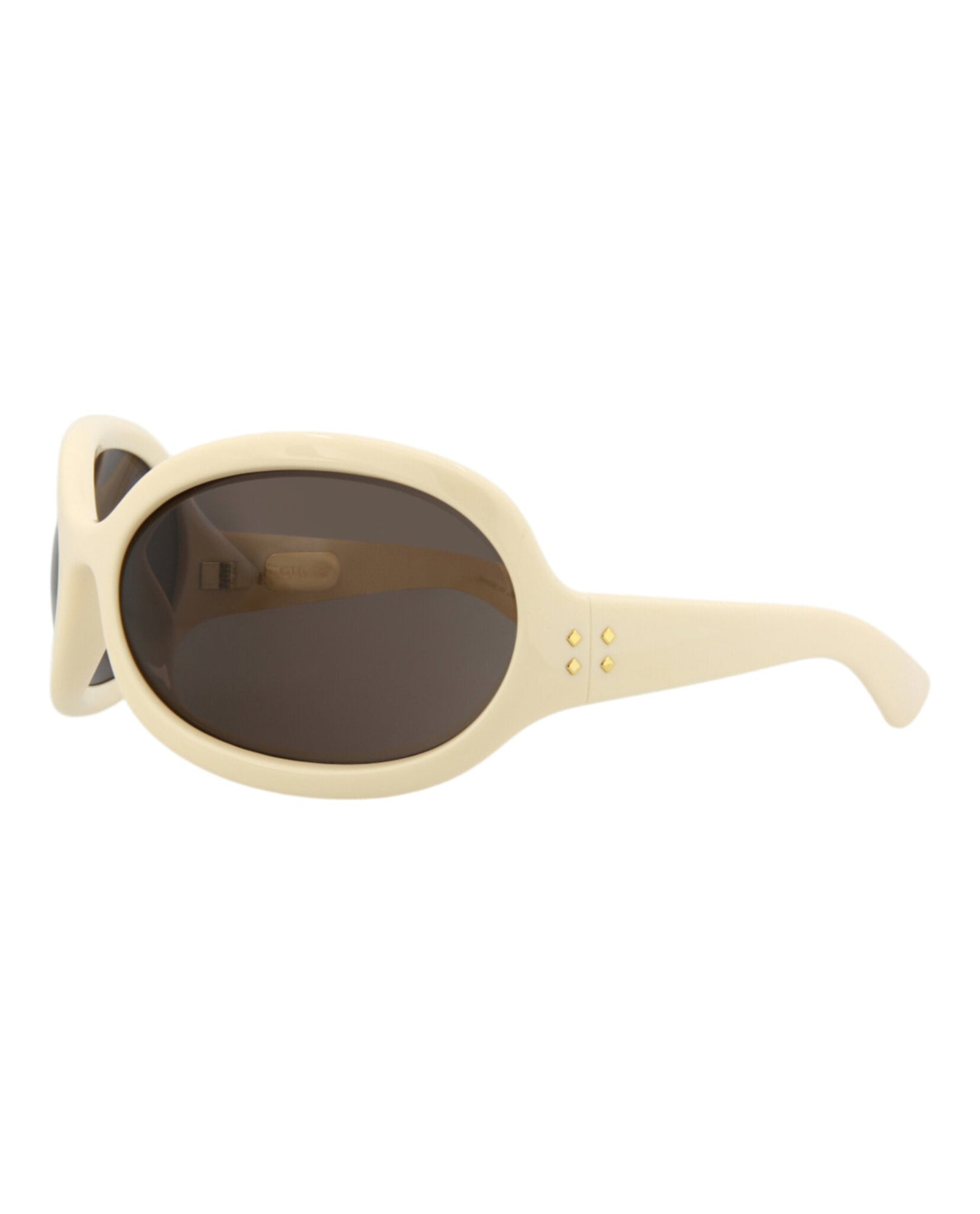 Gucci Shield Injection Sunglasses | White