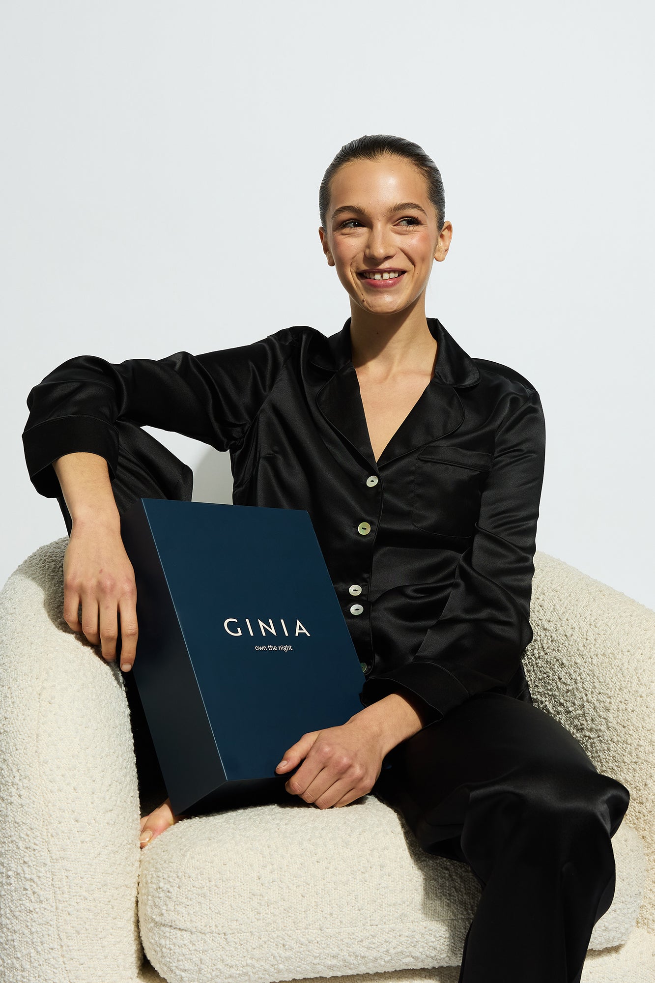 Ginia Gift Set- Fine Finish Pajama | Black