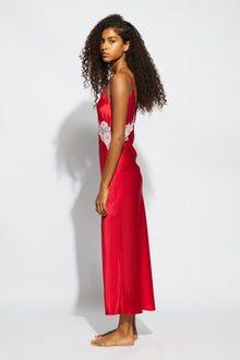 Minx Slip | Chilli Red With Candy Pink