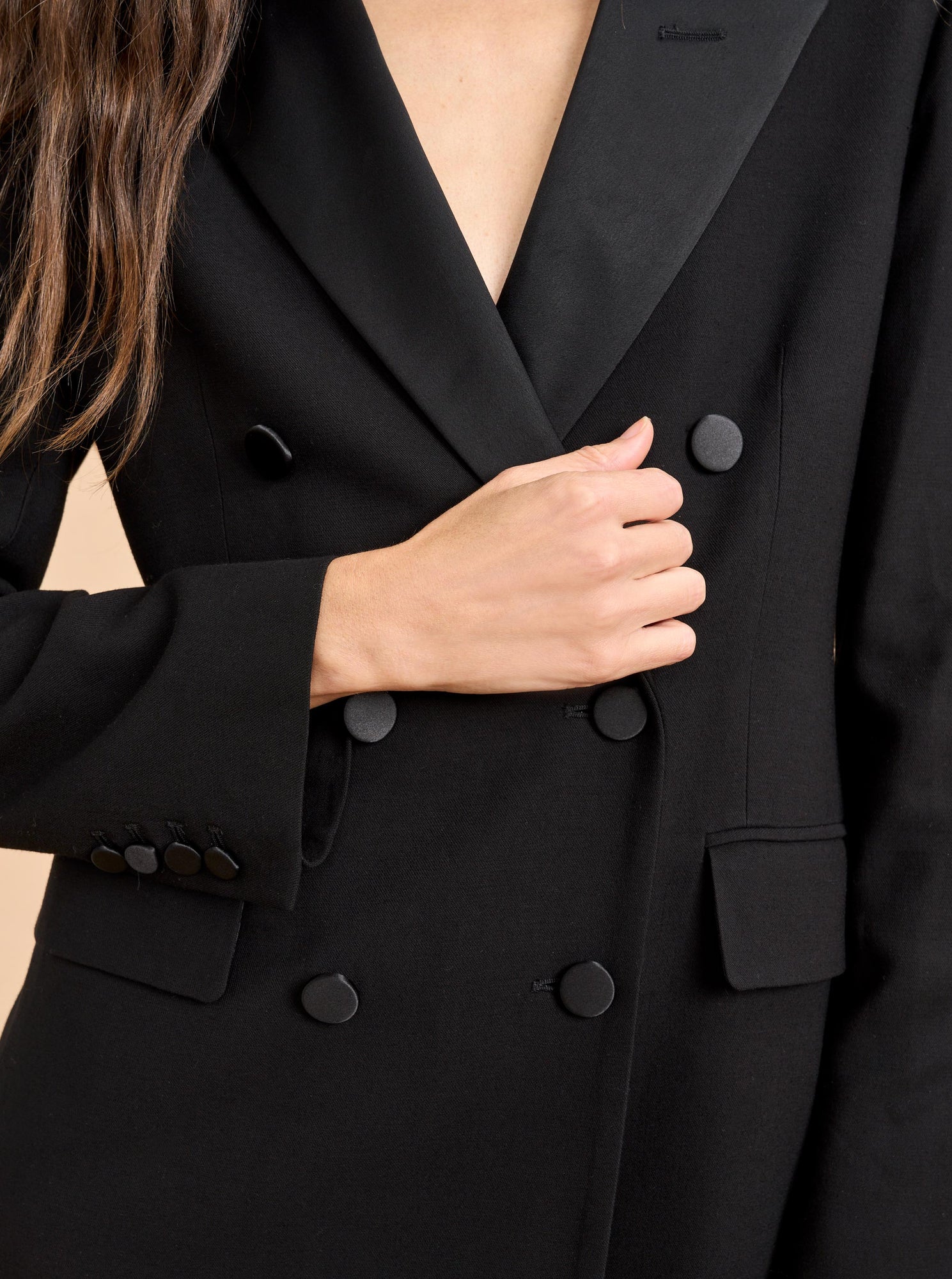 Gilles Tuxedo Dress | Black