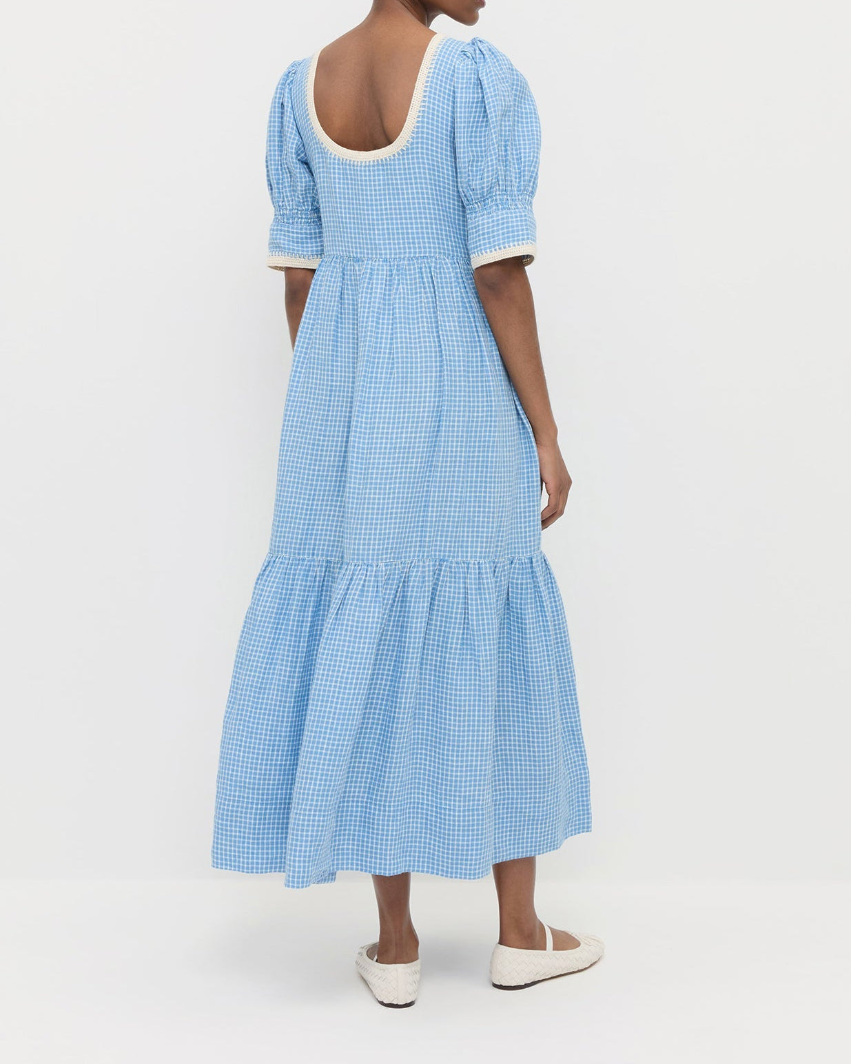 Color: Blue/White Check