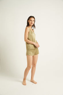 Washable Silk Tank | Burnt Olive