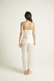 Washable Silk Pants | Pink Champagne