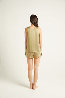 Washable Silk Tank | Burnt Olive