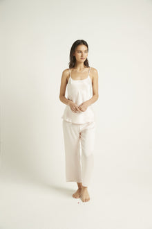 Washable Silk Pants | Pink Champagne