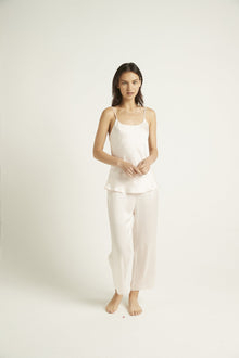 Washable Silk Pants | Pink Champagne
