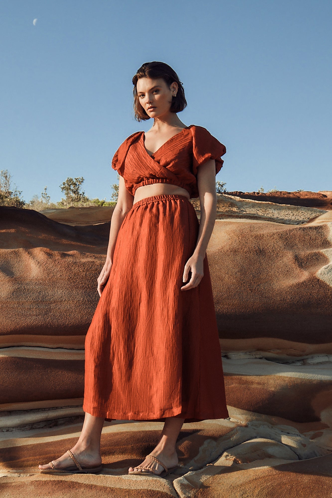 GINIA Carmen Midi Skirt