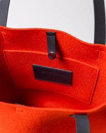 Holiday Hana Merino Wool Tote | Orange