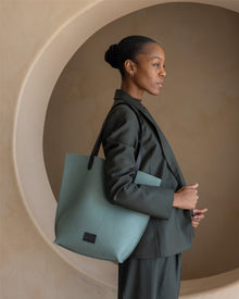 Hana Merino Wool Tote | Spruce