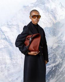 Holiday Hana Merino Wool Tote | Terracotta x Black