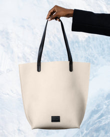 Holiday Hana Merino Wool Tote | White