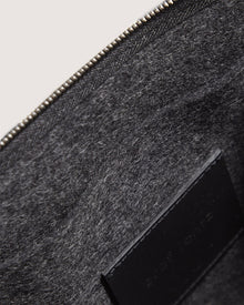 Hana Merino Wool Hobo Bag | Charcoal