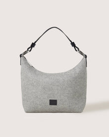 Hana Merino Wool Hobo Bag | Granite