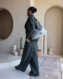 Hana Merino Wool Hobo Bag | Granite