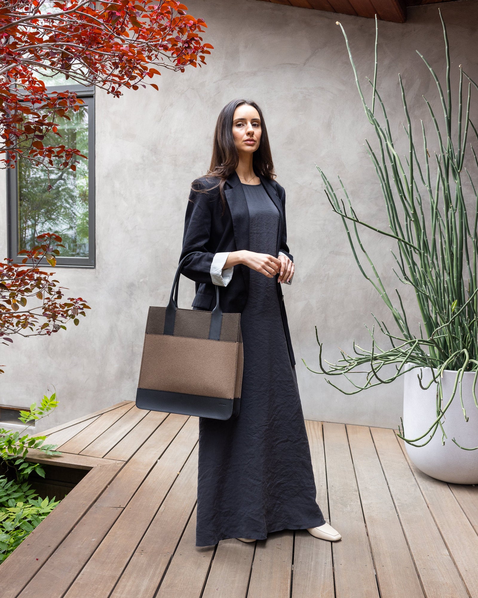 Jaunt Merino Wool Tote | Cumin x Tobacco