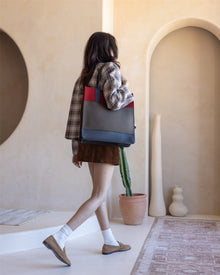 Jaunt Merino Wool Tote — Final Sale | Tobacco x Cherry