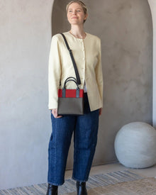 Jaunt Merino Wool Crossbody | Tobacco x Cherry