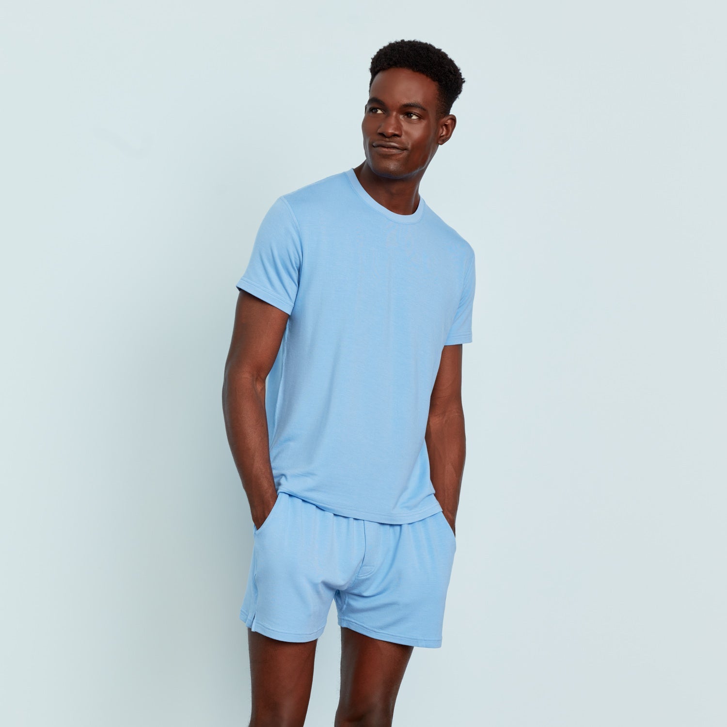 Modal Boxer Lounge Shorts | Boxers with Pockets | Glacier