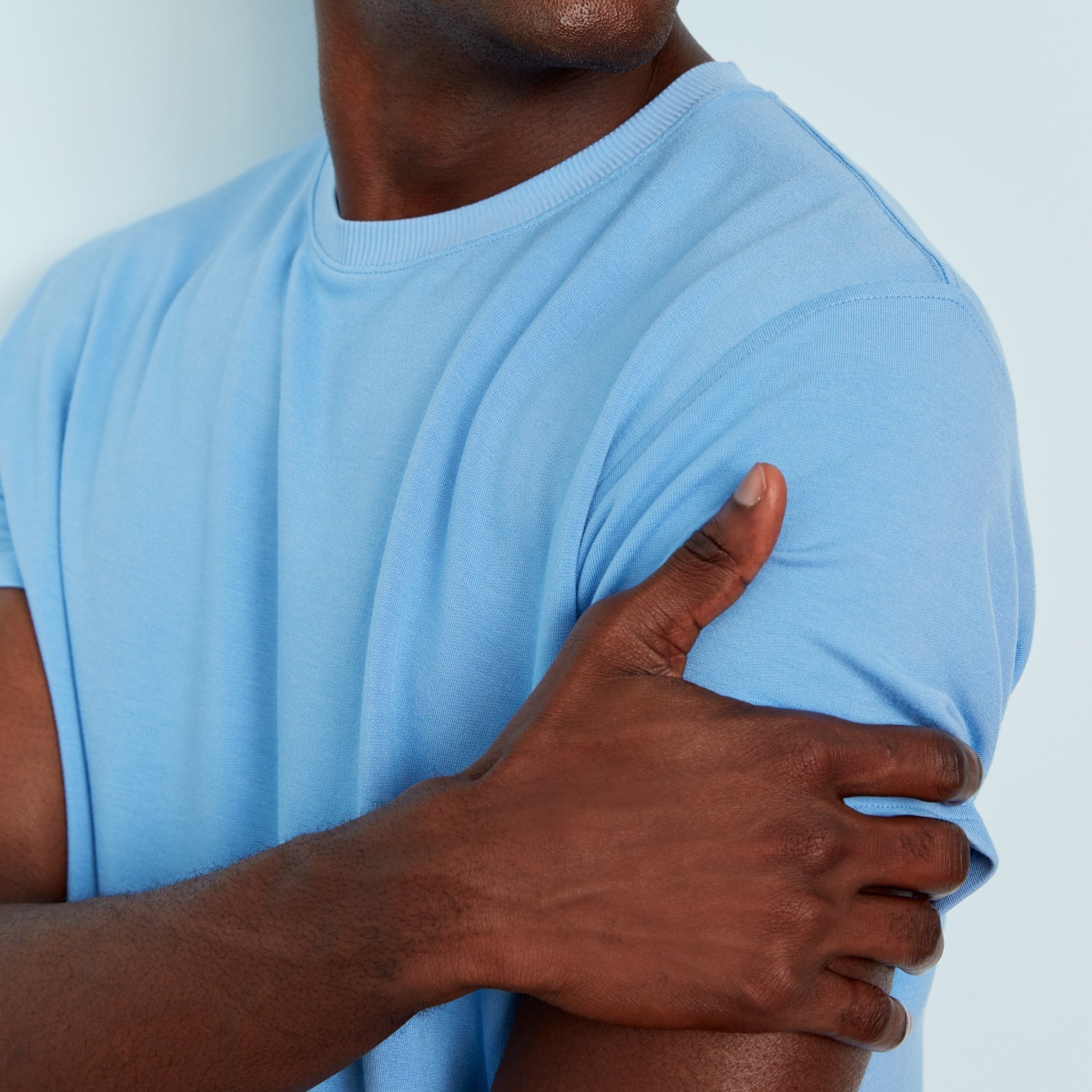 Modal French Terry Lounge Tee | Glacier