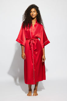 Valentina Robe | Chilli Red With Candy Pink