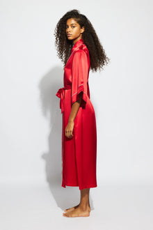 Valentina Robe | Chilli Red With Candy Pink