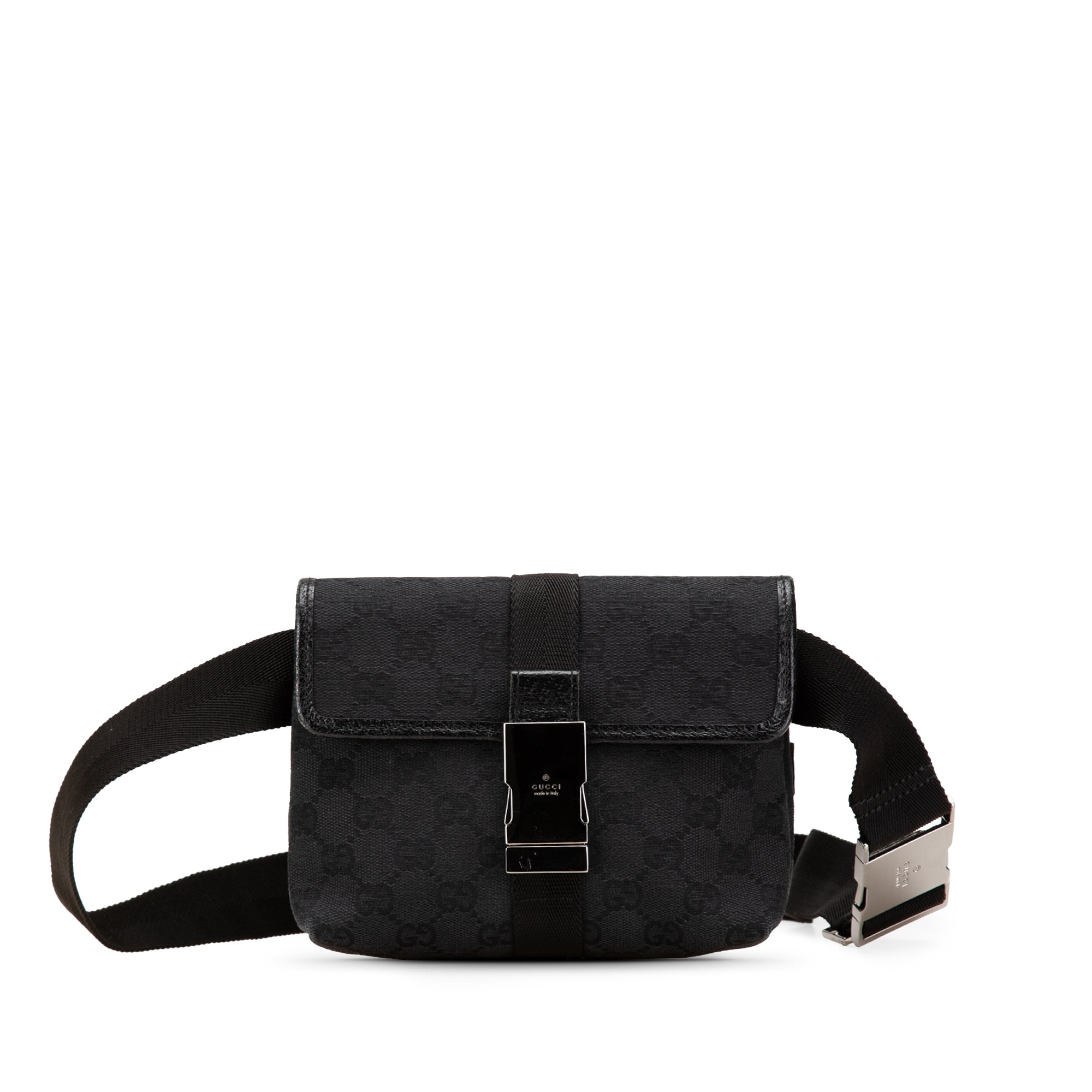 Gucci | Pre-Owned GG Canvas Belt Bag | Black