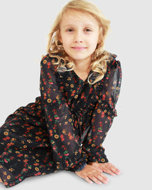 Kids | Girls Like You Floral Dress | Navy