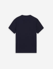 Mens | Grey Fox Head Patch Short-Sleeve Classic Cotton Tee-Shirt | Navy