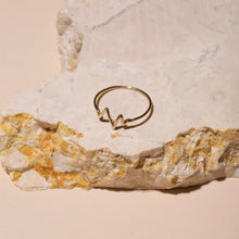 Gold Heartbeat Ring