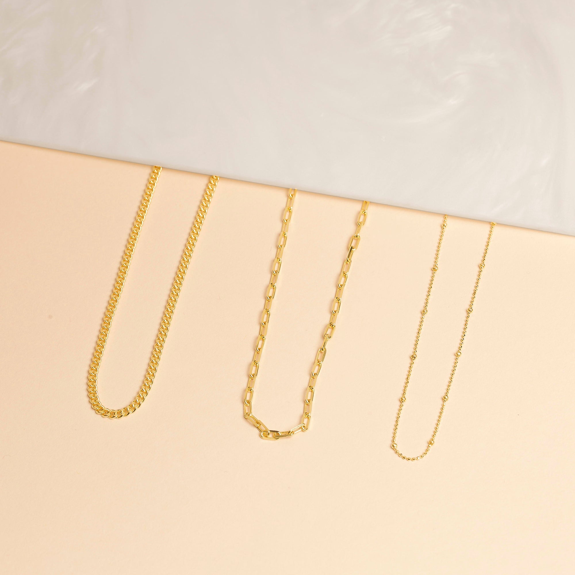 Gold Plated Open Link Necklace | 18K Gold Plated