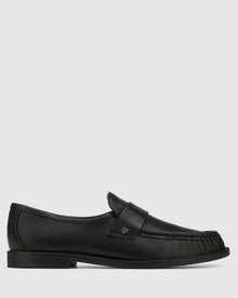 Womens | Goldie Leather Loafer | Black