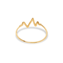 Gold Heartbeat Ring