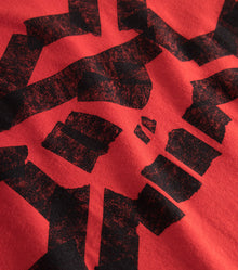 Kid | Masking Tape Skull T-Shirt | Red