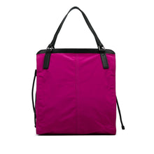 Burberry | Pre-Owned Nylon Buckleigh Tote Bag | Pink