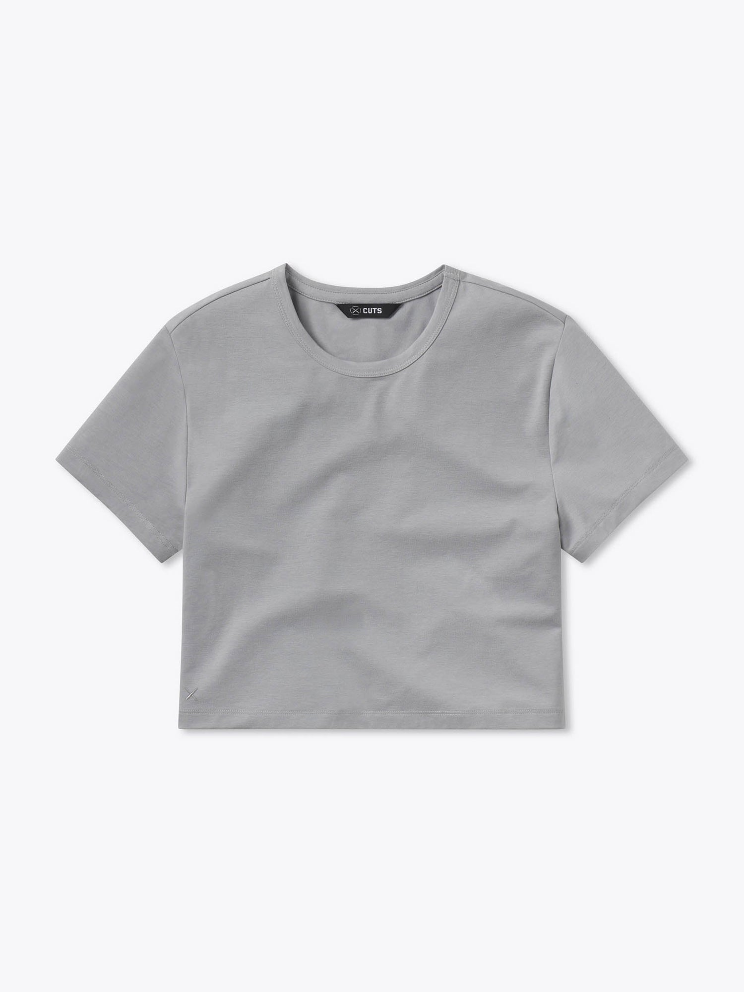 Womens | Almost Friday Cropped Tee - Classic-Fit PYCA Pro | Granite